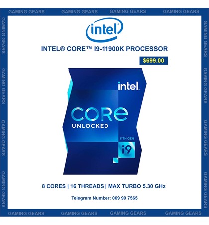 Intel® Core™ i9-11900K Processor - Gaming Gears - Best Gaming Gears ...