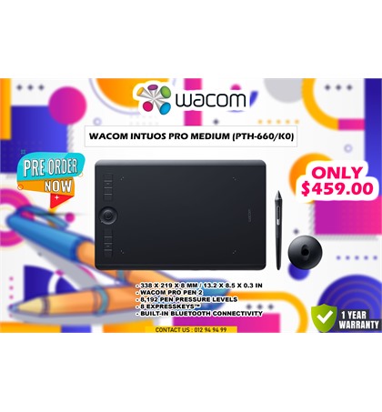 Wacom Intuos Pro Medium (PTH-660/K0) - Gaming Gears - Best Gaming