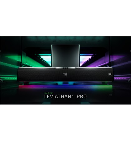 Razer Leviathan V2 Pro AI Powered Beamforming PC Gaming Soundbar With